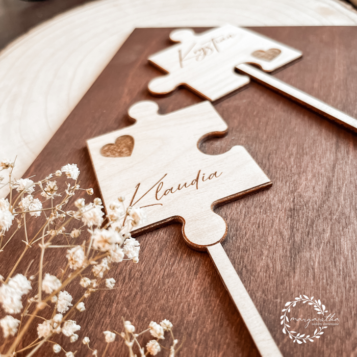 Topper ślubny - puzzle - obrazek 2