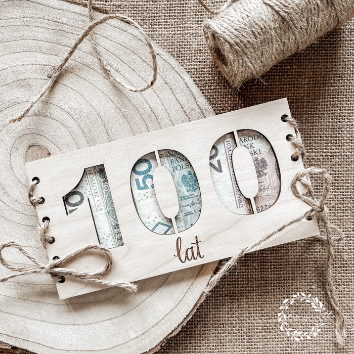 Kartka na banknoty - 100